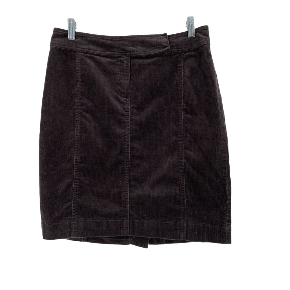 Eileen Fisher Corduroy Skirt Black Size Small